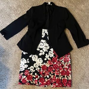 WHBM knee-length pencil skirt and blazer